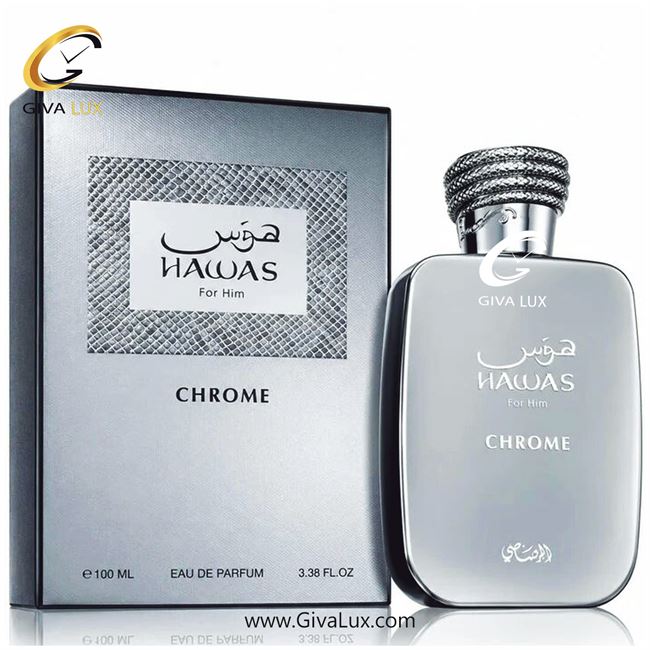  ادو پرفیوم  مردانه رصاصی | Rasasi اورجینال مدل Hawas Chrome | هوس کروم حجم  100 میل
